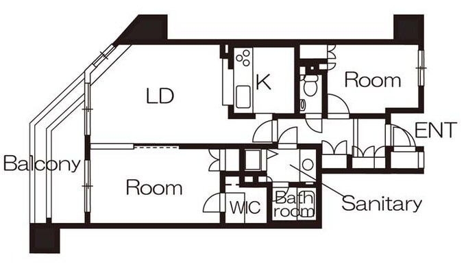 リノベーション前の間取り図