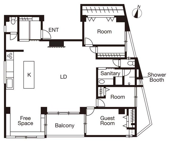 リノベーション後の間取り図