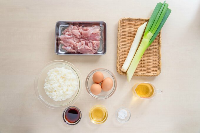 親子丼の材料