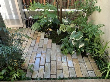 小さい庭のつくり方。緑のインパクト大！玄関脇、道路際だけで充分楽しめます