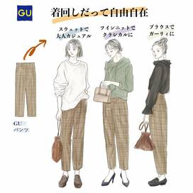 GUの1990円チェックパンツ。この秋これだけは買うべし