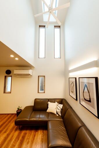 コジマジック邸の吹き抜け