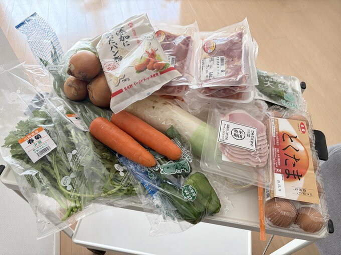 料理代行の材料