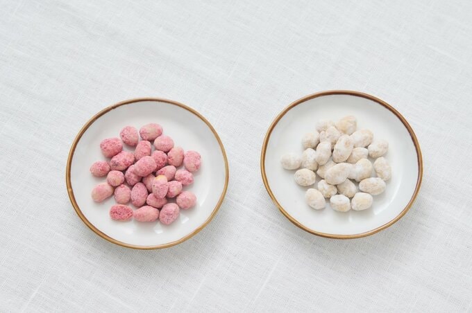 めでたい紅白カラーで、新年にぴったり