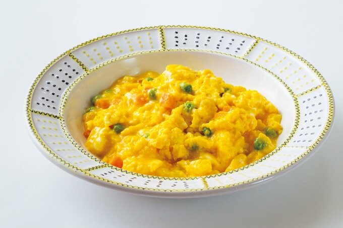 ベジ入りスクランブルエッグ