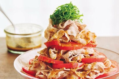 山本ゆりさんの「トマト豚しゃぶ」レシピ。暑い日でもさっぱりおいしく食べられる