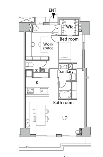 リノベーション後の間取図