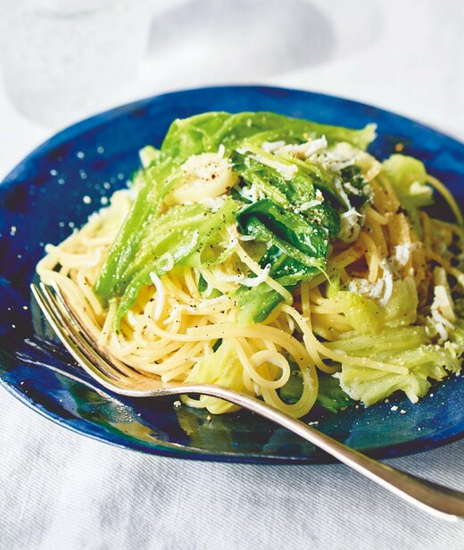 春キャベツとしらすのパスタ