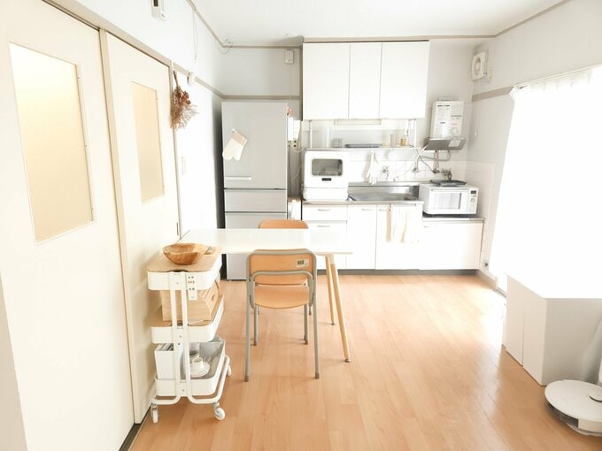 すっきりしたキッチンダイニング