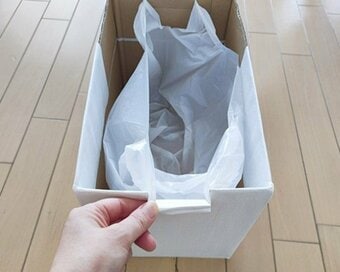 「段ボールゴミ箱」で暮らしが好転。面倒な掃除が減ってイライラがなくなった