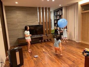 ソファを置かず、LDKをのびのび使う暮らし。2年住んで「やっぱり楽しい～」