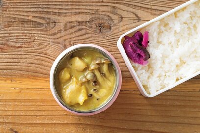 まるでそば屋のカレー！スープジャーでつくる和風ミルクカレー弁当