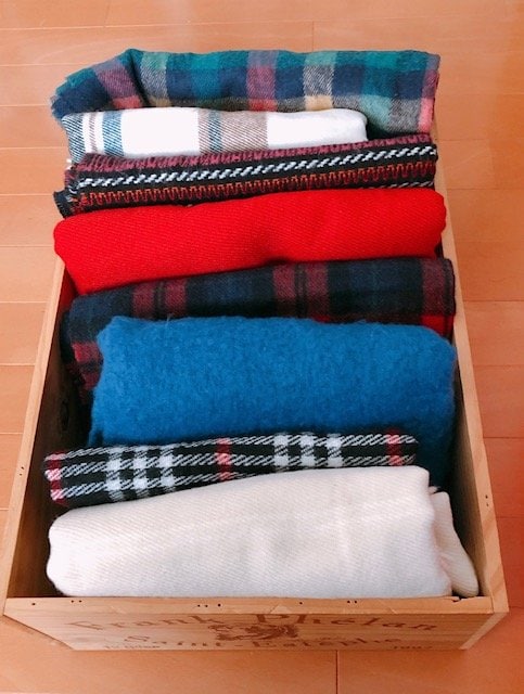 ストールや帽子