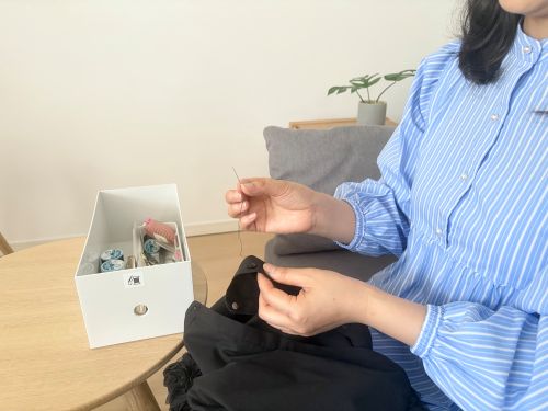 ボタンつけ