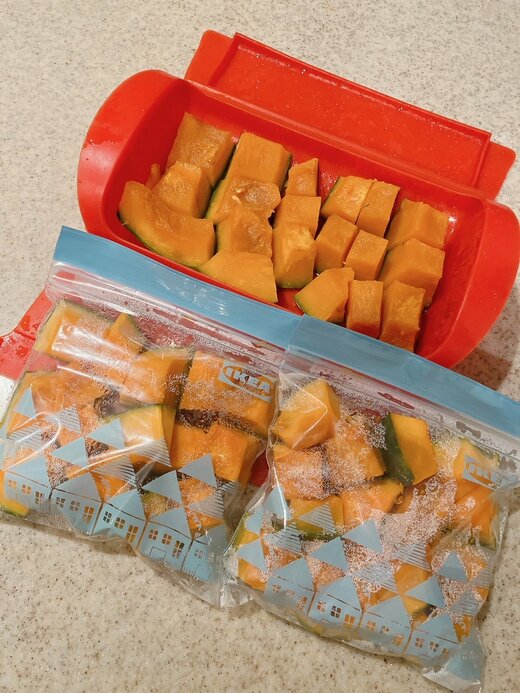 カボチャは冷凍