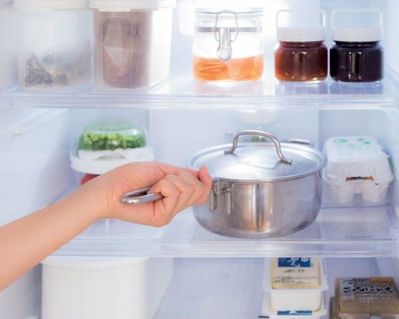 冷蔵庫お鍋入れるところ