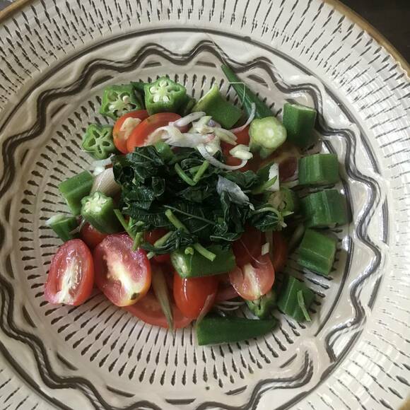 トマトとオクラ