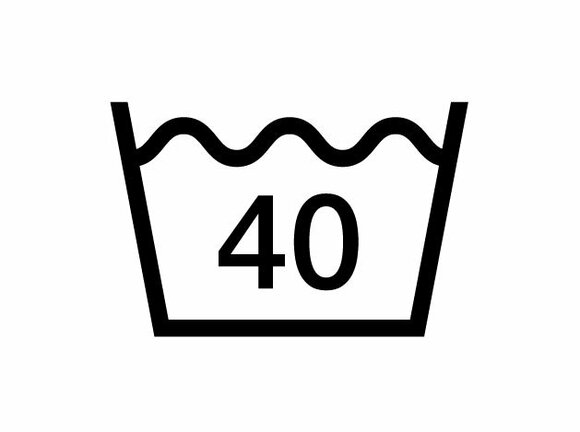 水温40℃を限度に洗濯機で洗える
