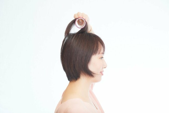 女性横向き