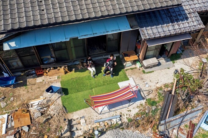 ほっちさんの家の航空写真