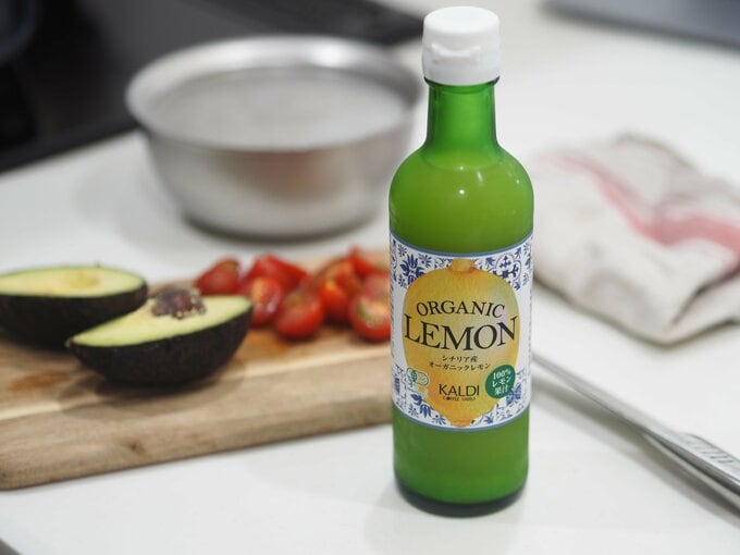 シチリア産オーガニックレモン果汁100％（598円）内容量：300ｍｌ