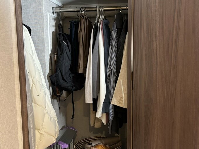 よしいさん宅のクローゼット