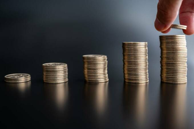 お金積み重ね