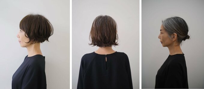 広瀬さんのグレイヘアができあがるまで