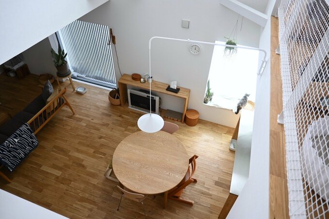 ダイニングの見下ろしの様子