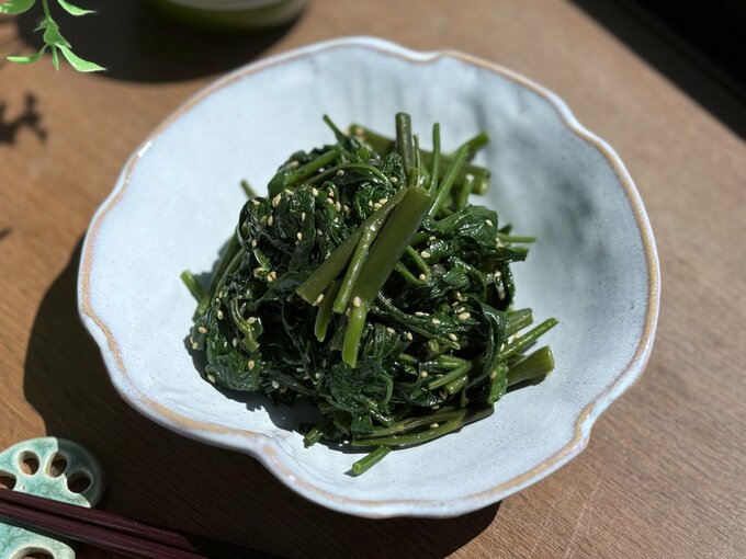 しゃきとろ食感！空芯菜のナムル