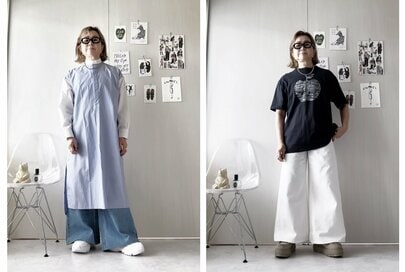 60代・154cm、2色買いした「ユニクロ：Cのデニム」着まわし4コーデ。裾上げしても美シルエットがうれしい