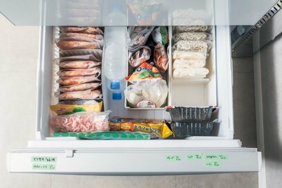 40代、食べ物を使いきる「冷蔵庫収納」のヒント。マスキングテープで在庫と賞味期限を見える化