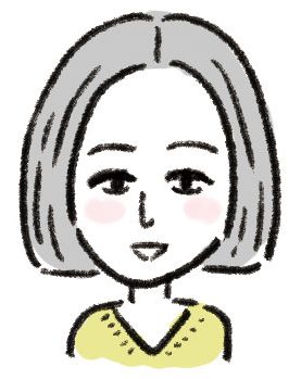 イラスト前髪なし女性