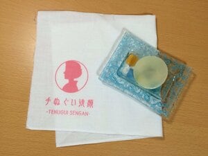 手ぬぐいと固形石けん