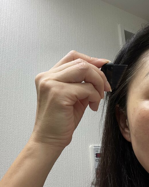 ヘアマスカラの様子