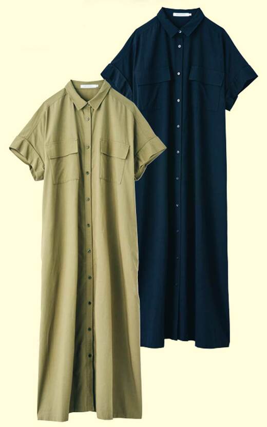 アメリカンホリック Wポケットシャツワンピース