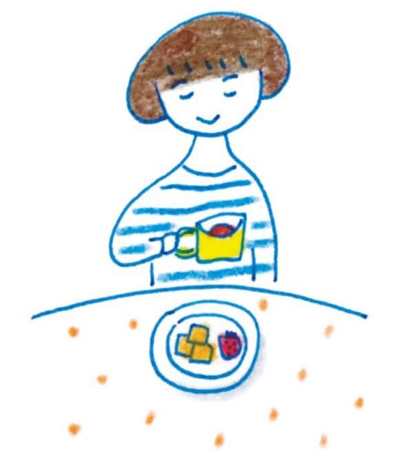 歯みがきするVSお茶を飲む