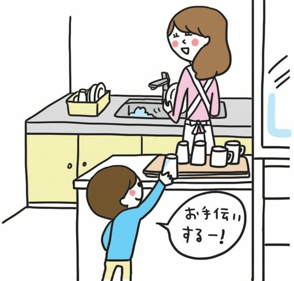 日常のものほど子どもでもできるシンプルな収納方法で