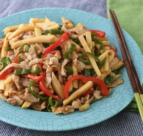 めんつゆチンジャオロース