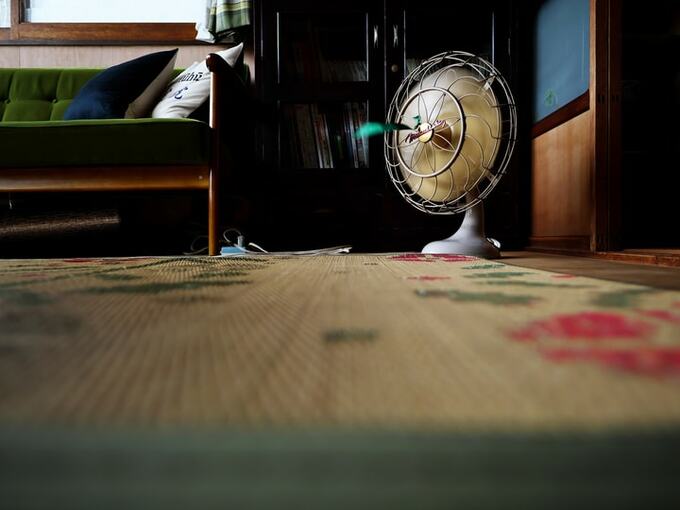 昭和の扇風機が現役