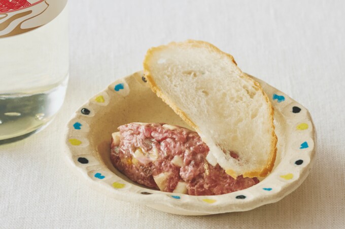 エミューのタルタル　ゲンコウと自然薯