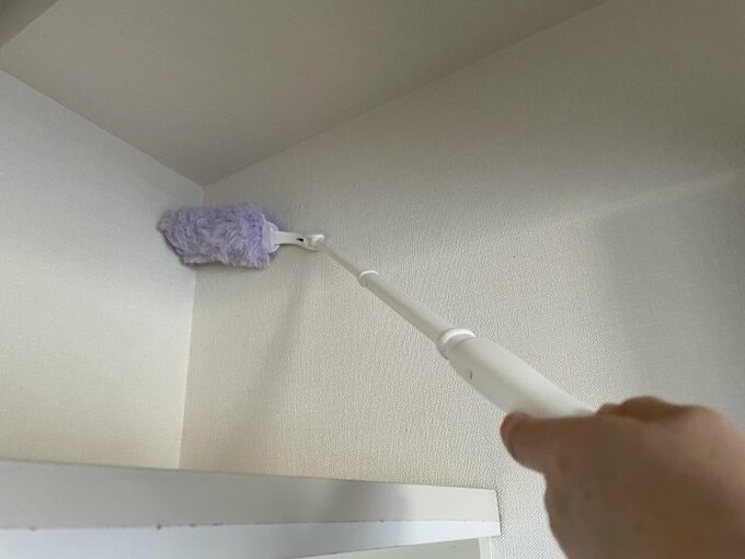 クイックルワイパーで掃除