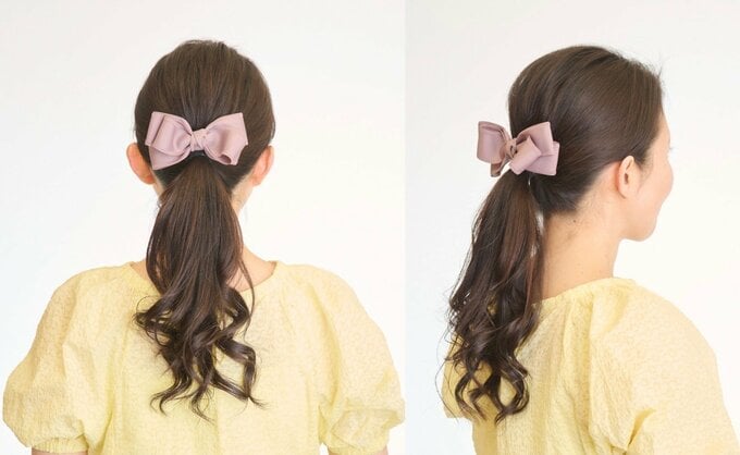 女性の後ろ姿と横顔