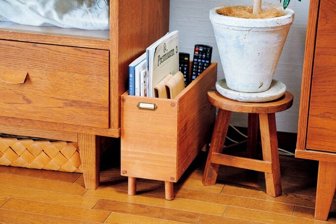 手作りのマガジンラック