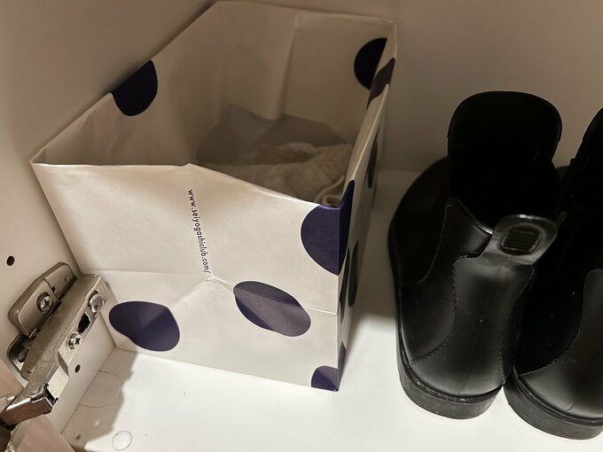 古布は袋に保管