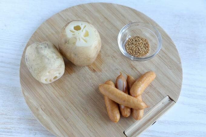 レンコンやウインナーなど