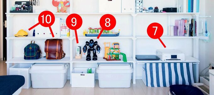 プリンタなど収納