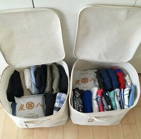 無印良品のソフトボックスを衣類の収納大臣に任命！