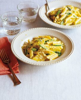 永遠に食べられるアスパラのクリームパスタ。ワンパン調理で洗い物少し