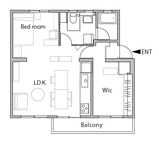 リノベーション後の間取図